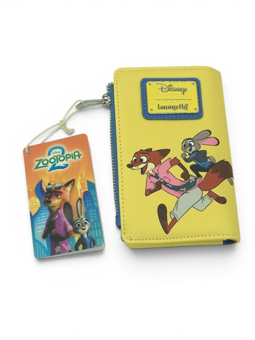 Disney Loungefly Zootopia 2 Wallet Nick Wilde Judy Hopps Zip Around NEW w/ Tag